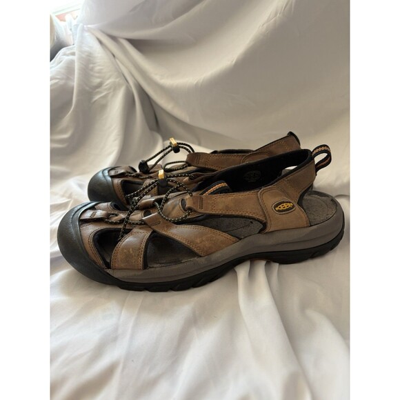 Men Keen Venice Waterproof Brown Leather  Outdoor Hiking Sandals 1002319 Size 11 - Picture 1 of 7